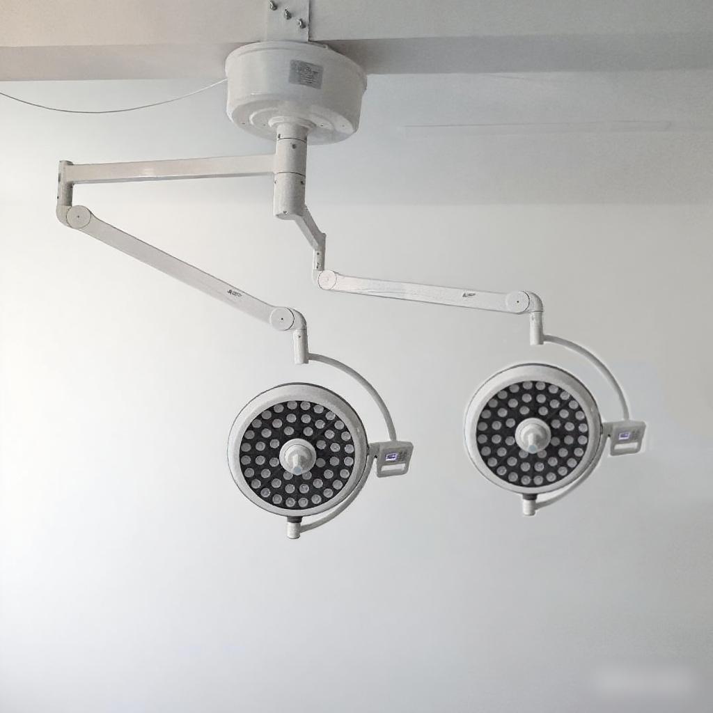 Theatre Light – Double Arm LED supplied in Kenya by Ultrascope Medical Supplies, Nairobi, with delivery to all 47 counties.