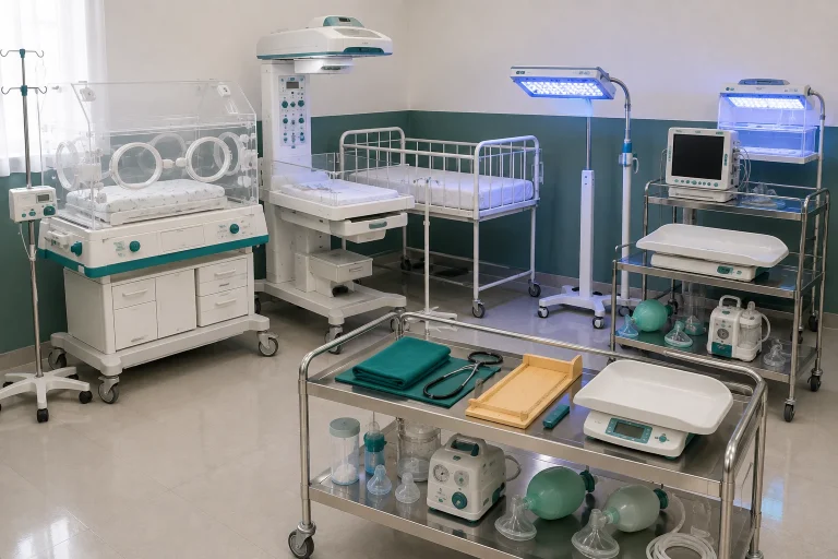 How to start a neonatal unit in Kenya - infant incubator, radiant warmer, phototherapy unit and baby scale from Ultrascope, Nairobi