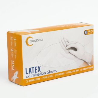 Latex Examination Gloves (Box of 100) – supplied in Nairobi